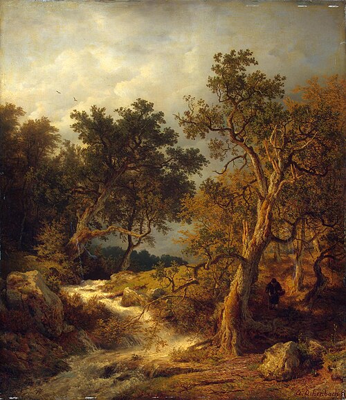 Landscape with a Stream, 1851, Andreas Achenbach
