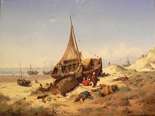 Low Tide, 1837, Andreas Achenbach