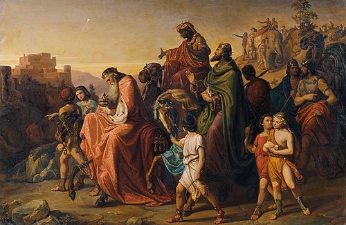 Journey of the Magi with their Retinue, 1852, August von Wörndle