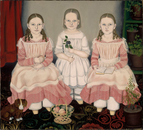 The Lincoln Children, 1845, Susan Catherine Waters