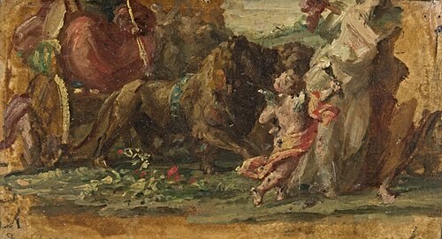 Skizze für einen Triumphzug, 1860, August von Kloeber