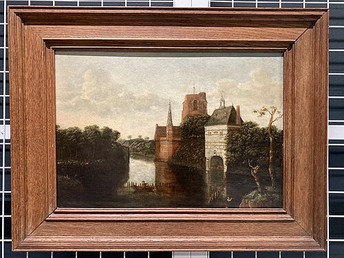 Gezicht op Westersingel te Leeuwarden, 1699, Emanuel Murant