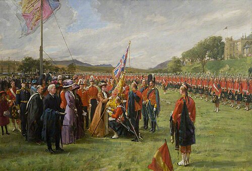 Presentation of the Colours, 1910, Sydney Prior Hall