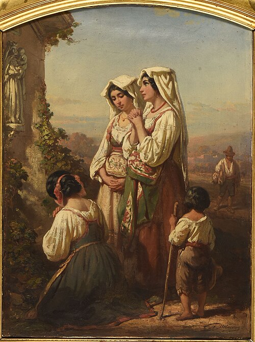 Prière à la Madone, 1900, Auguste Delacroix
