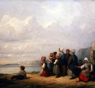 L'Attente des pêcheurs, 1834, Auguste Delacroix