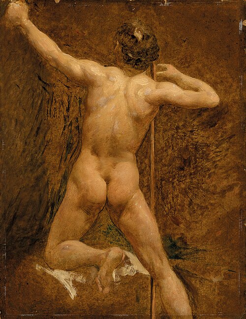 Male nude, , William Etty