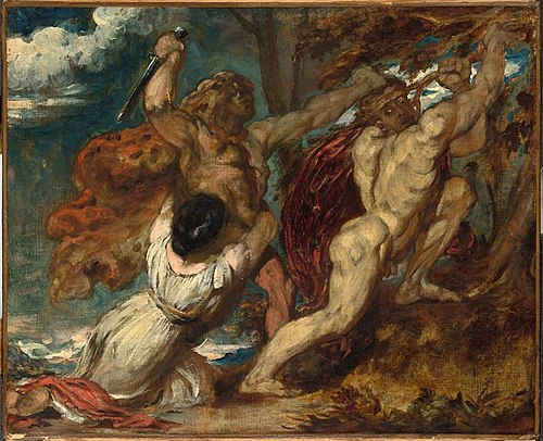 Study for "The Combat", , William Etty
