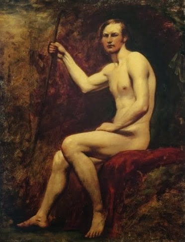 Académie d'homme assis (le garde Higgins), 1830, William Etty