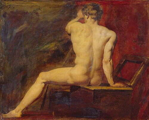 Study of Male Nude, 1817, William Etty