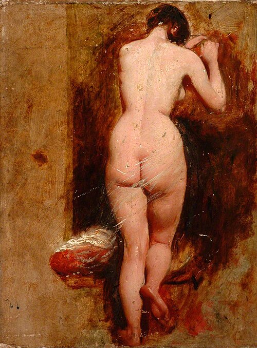 Standing Female Nude, Back View, 1820, William Etty