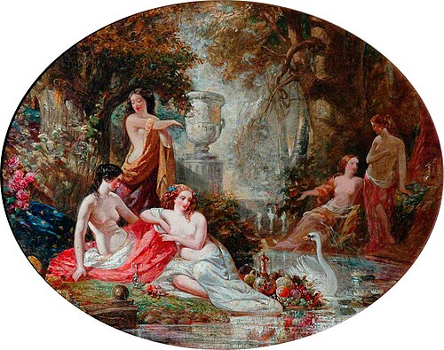 Woodland Nymphs in an Arcadian Landscape, 1830, William Etty