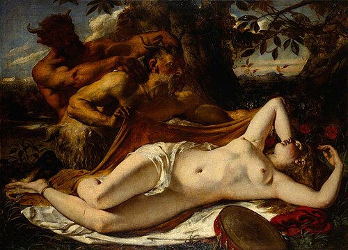 Sleeping Nymph and Satyrs, 1828, William Etty