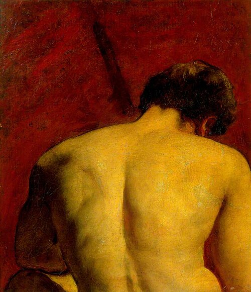 Study of a Nude Male Figure, 1840, William Etty