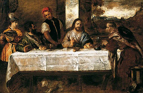 Supper at Emmaus (after Titian), 1830, William Etty