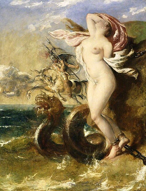 Andromeda, Perseus Coming to Her Rescue, 1840, William Etty