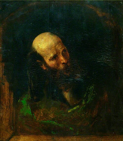 Head of a Monk, 1841, William Etty