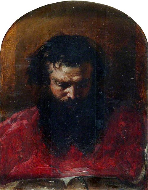 Head of a Cardinal, 1844, William Etty