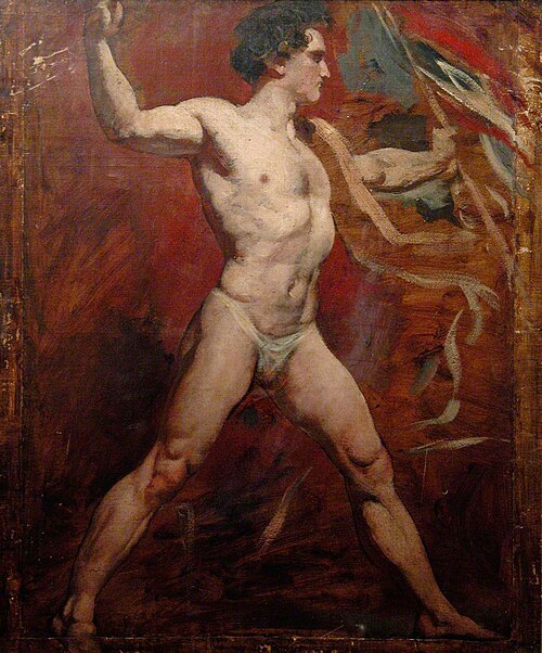 Standing Male Nude, 1849, William Etty
