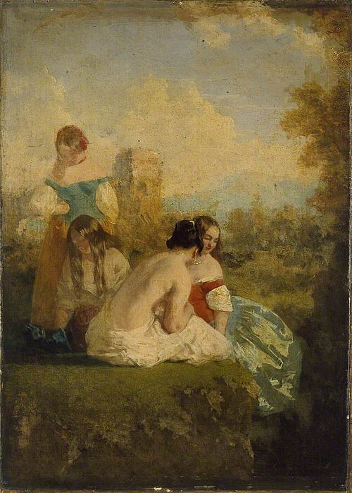 Four Girls by a Stream, , William Etty