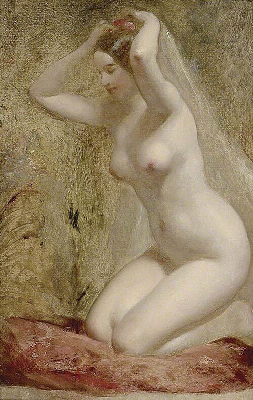 Nude Woman kneeling, , William Etty