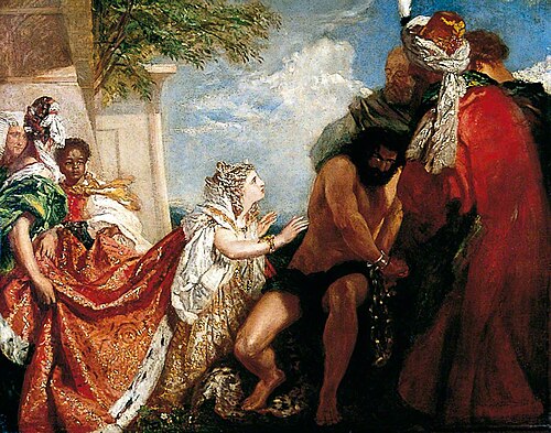 Delilah before the Blinded Samson, , William Etty