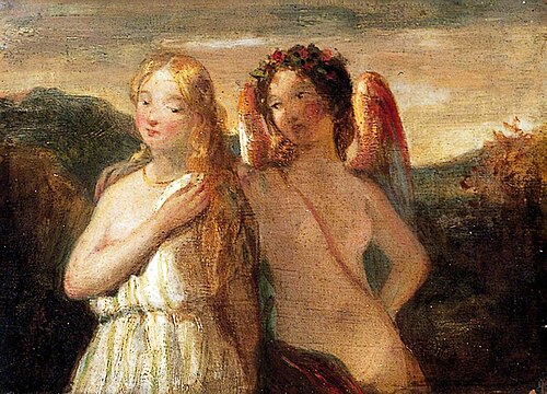 Sketch of Venus and Psyche, , William Etty
