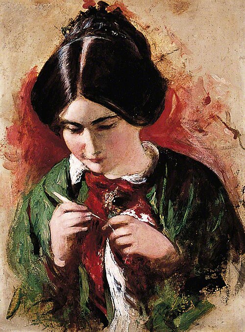 The Crochet-Worker (Mary Ann Purdon), , William Etty