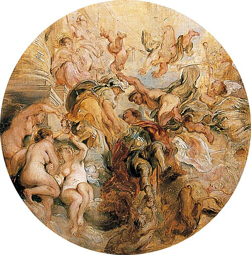 Apotheosis of the Duke of Buckingham (after Peter Paul Rubens), , William Etty