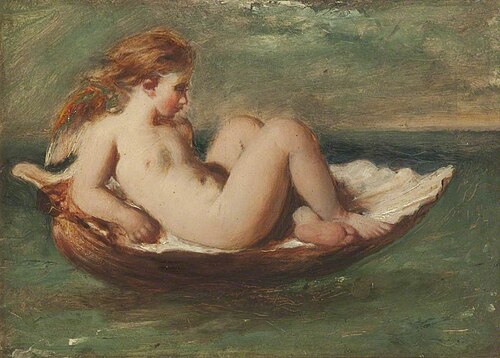 Cupid in a Shell, , William Etty