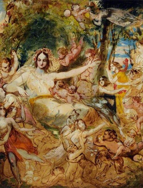 Titania and the Fairies, , William Etty