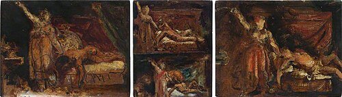 Sketches for 'Judith' Series (triptych), , William Etty