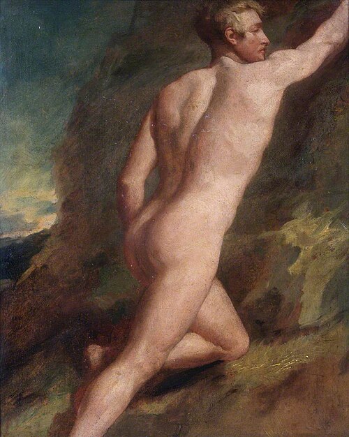Male Nude Study, , William Etty