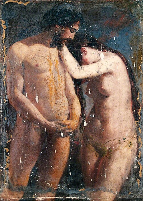 Sketch of Adam and Eve, , William Etty