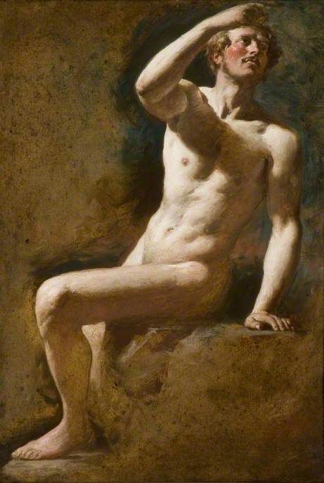 Study of a Male Nude, , William Etty