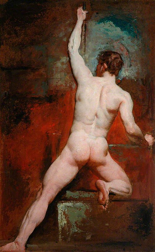 Study of a Nude Man, 1828, William Etty
