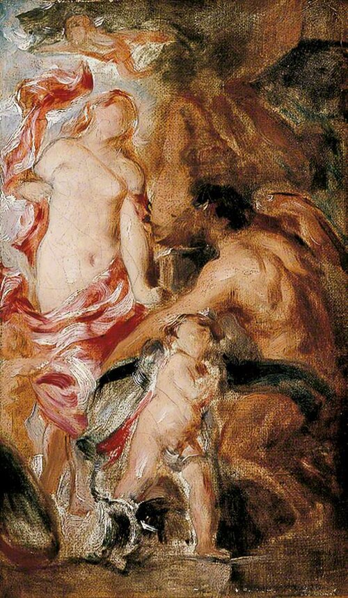 Allegorical Study (a sketch after Anthony van Dyck), , William Etty