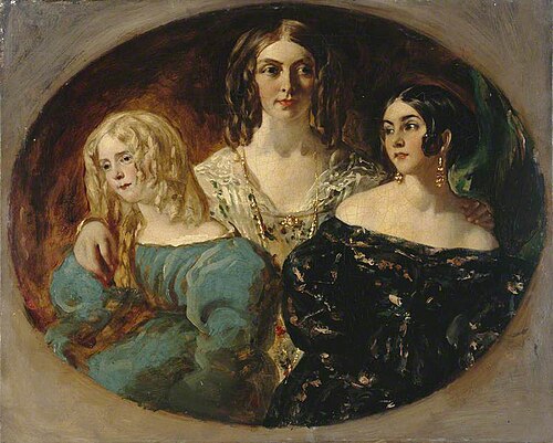 Portrait of Three Women (formerly called 'The Honourable Mrs Caroline Norton and Her Sisters'), 1847, William Etty