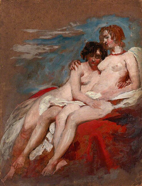 Nude Figure Studies (recto), , William Etty