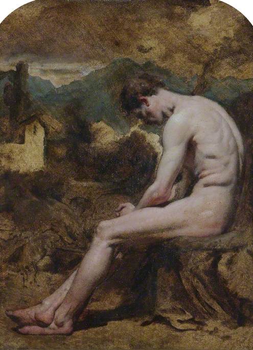Study of a Male Nude, , William Etty