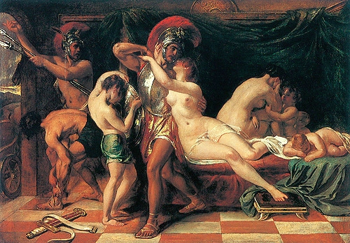 Mars abandonnant Vénéra., 1820, William Etty