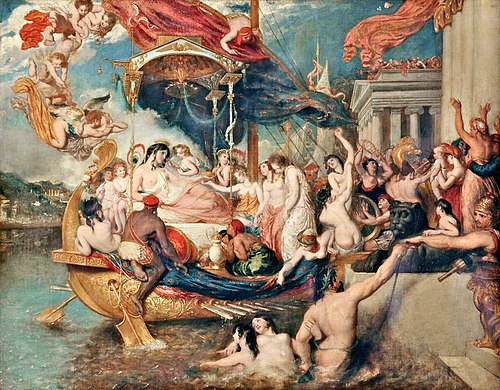 L'Arrivée de Cléopâtre en Cilicie, 1821, William Etty