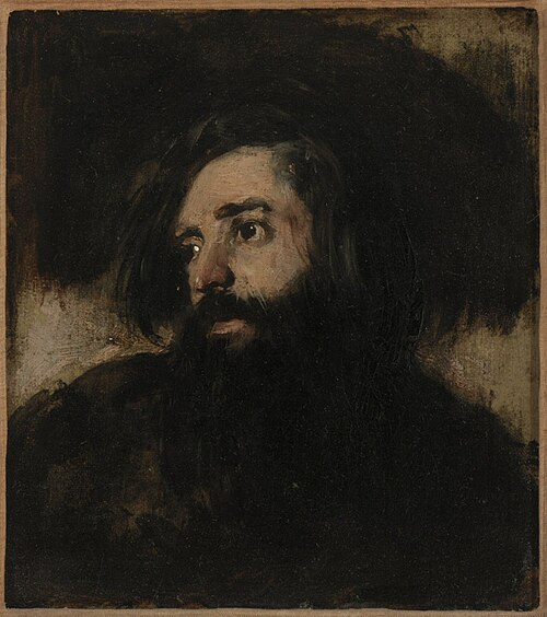 Male Head, 1833, William Etty