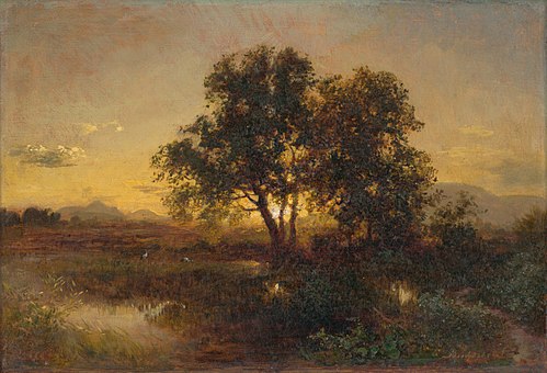 Early Evening Landscape, 1850, Sándor Brodszky