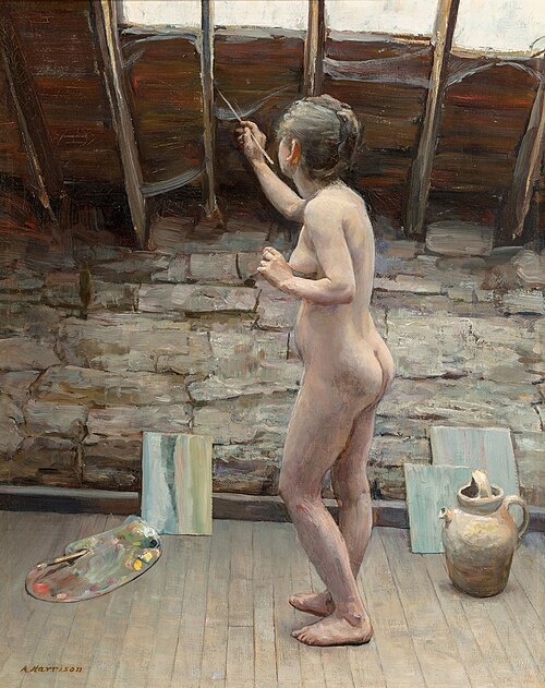 Model Painting, 1930, Thomas Alexander Harrison