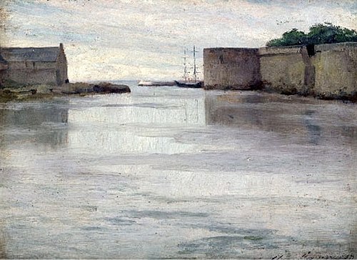 Port de Concarneau, 1850, Thomas Alexander Harrison