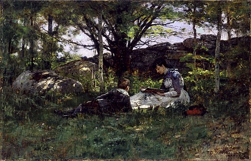 A June Idyl, 1887, Theodore Clement Steele
