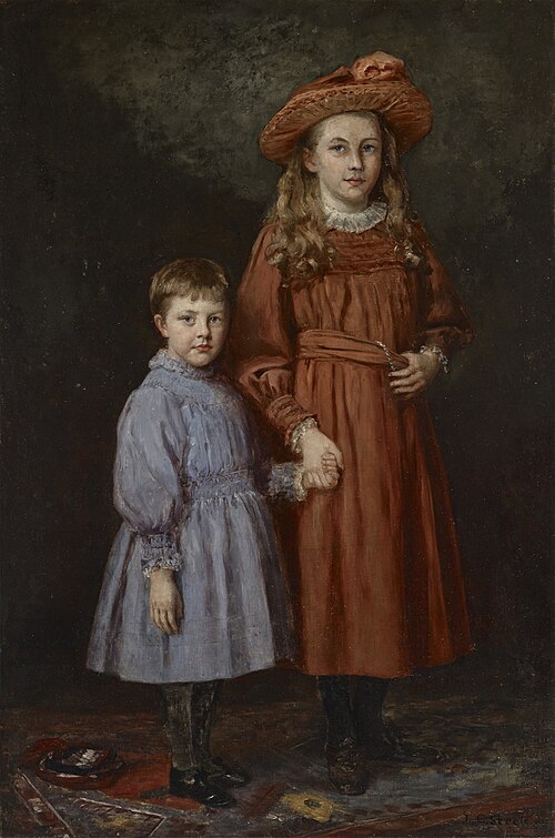 The Pierce Children, 1887, Theodore Clement Steele