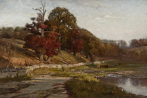 Oaks of Vernon, 1887, Theodore Clement Steele