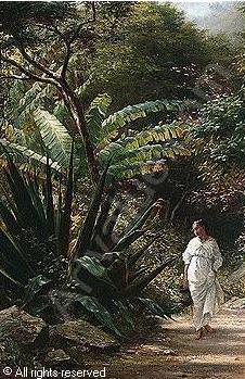 Spaziergang durch den Regenwald, 1878, Bernhard Wiegandt