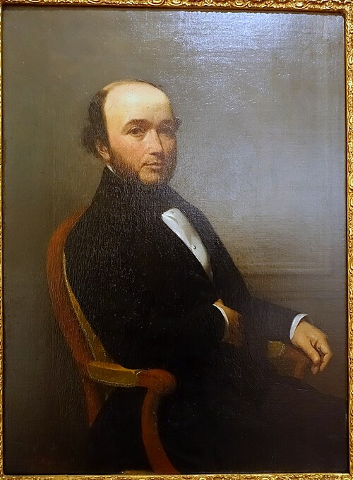 Retrato de Carlos Gomes Monteiro, 1849, Auguste Roquemont